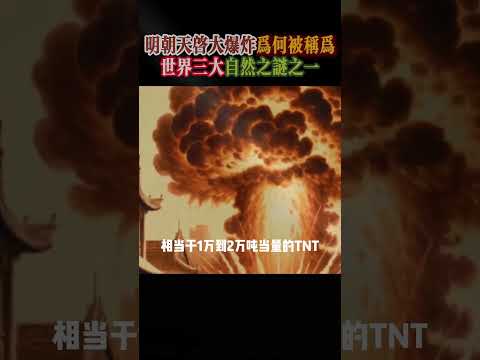 明朝天啓大爆炸，為何被稱為世界三大自然之謎之一！ #明朝 #明朝歷史 #歷史 #中國歷史 #歷史故事 #歷史人物