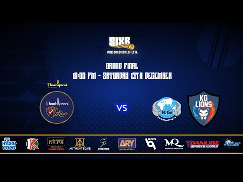 SIXR 1.0 |  Grand Final | KG Lions V Thambapanni Lions