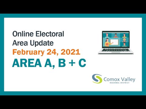 CVRD Electoral Areas - Online Update, Feb. 2021