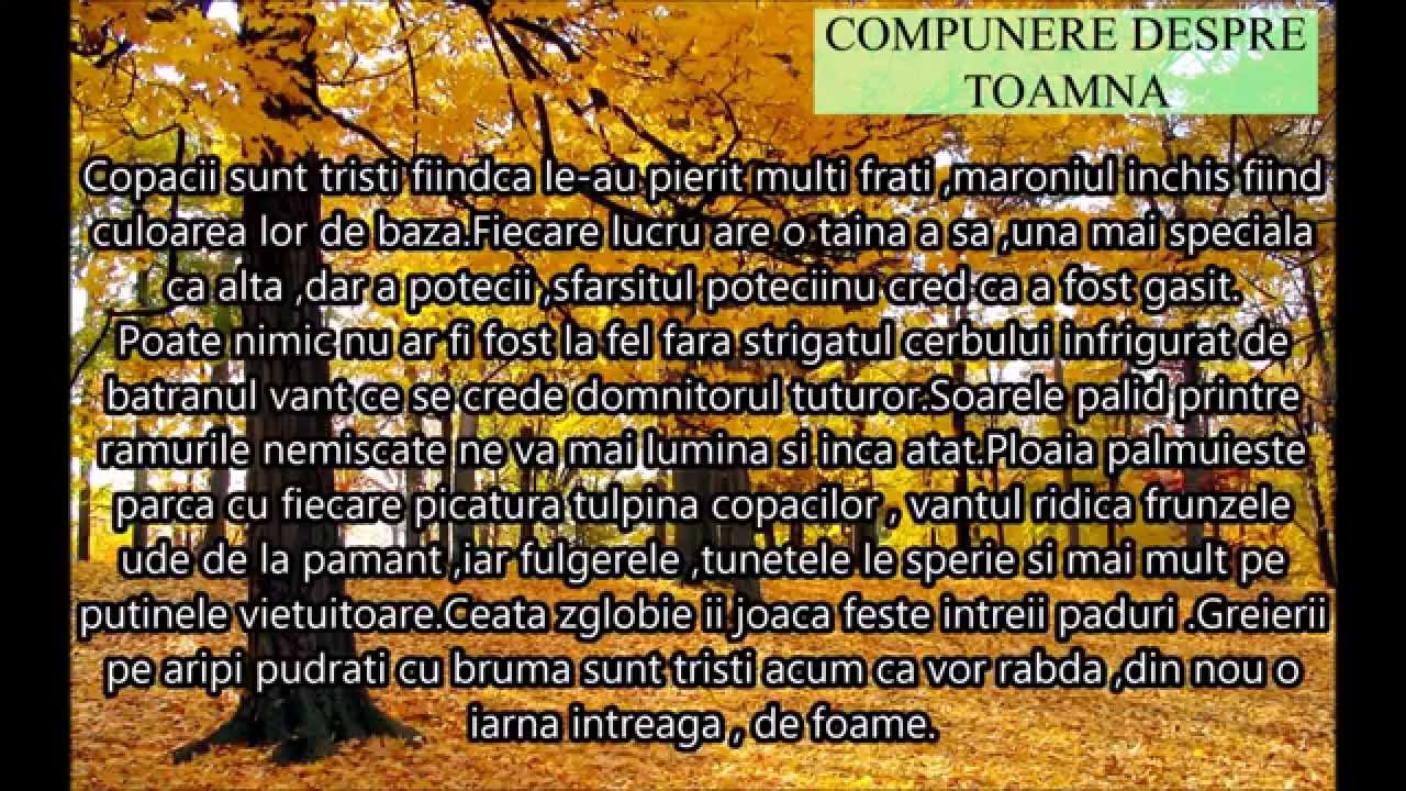 Watch Compunere Despre Toamna Cu Expresii Frumoase Now Compunere despre toamna