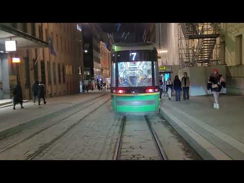 Helsingin raitiolinja 4 Katajanokka-Munkkiniemi 🌃 Linha de bonde 4 de Helsinque 🌃 @hslhrt @HKLHST