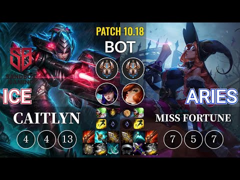 SB Ice Caitlyn vs Aries Miss Fortune Bot - KR Patch 10.18