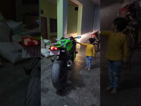 baby boy zx10r sound reaction 😱😱 #moradabad #bikelover #kawasaki #zx10r #superbike