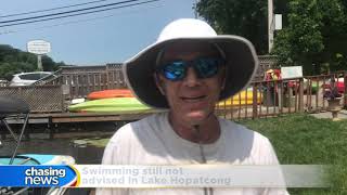 Swimming still not advised in Lake Hopatcong