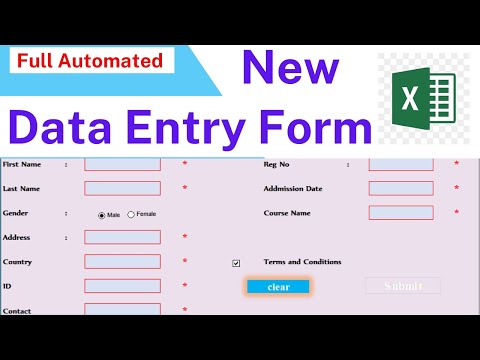 New Automated Data Entry Software in Excel /Data Entry Form in Excel  Data Entry in Excel in Amharic