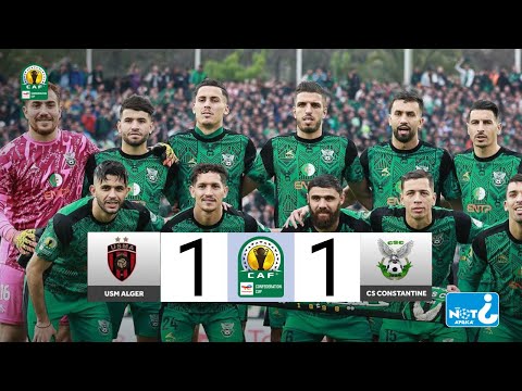 HIGHLIGHTS | USM Alger vs CS Constantine | 2024/25 #TotalEnergiesCAFCC | Quarter Final