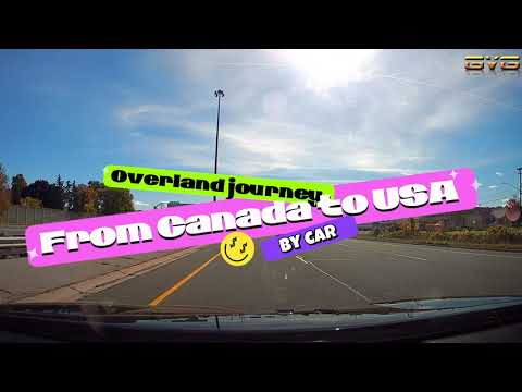4K Crossing Canada US Border through Rainbow Bridge in Niagara  Falls by Car | Border Crossing | USA
