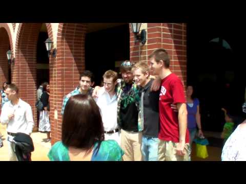 Bree Lester & many friends outside after Teen Mania CCM Graduation