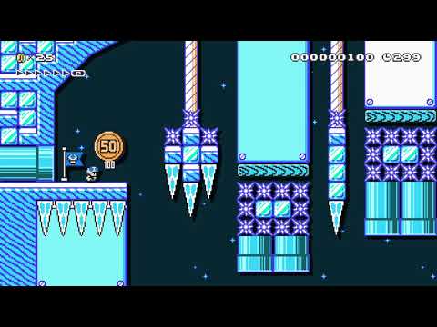 ☆Icy Platforms☆ by SMM2★Miαmi (SMM2★Miami) 🍄 Super Mario Maker 2 ✹Switch✹ #aus