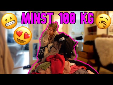 RENSAR HELA GARDEROBEN - flyttvlogg #3