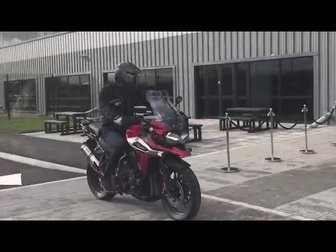 Prince William Rides Motorcycle On Royal Visit To Triumph Factory UK 2018