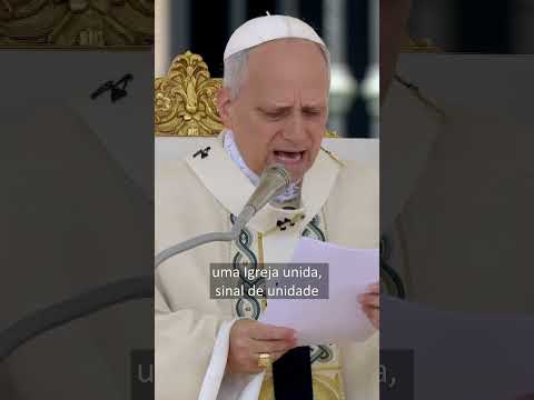 O grande desejo do Papa Leão XIV: uma Igreja unida! #leão14 #shorts