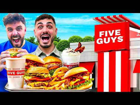 PROVIAMO UNO DEI FASTFOOD MIGLIORI IN ASSOLUTO: FIVE GUYS A NAPOLI 💙