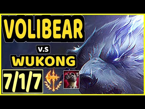 MINERVA (VOLIBEAR) vs WUKONG - 7/1/7 KDA JUNGLE CHALLENGER GAMEPLAY - BR
