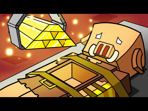 The Story of Minecraft's First Piglin (Cartoon Animation)