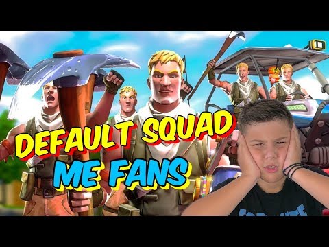 DEFAULT SQUAD ME FANS ΣΤΟ FORTNITE! Παραλίγο Victory Royale /Famous Games-Famous Toli