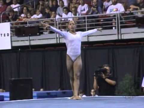 Tasha Schwikert - Floor Exercise - 2001 U.S. Gymnastics Championships - Women - Day 1