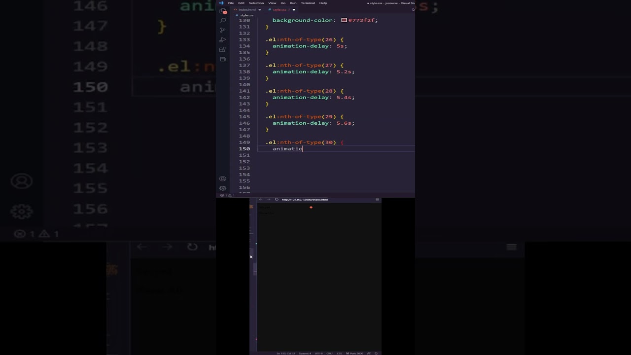 html css Animated Heart #shorts