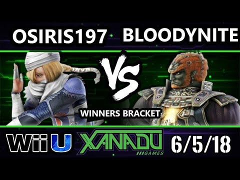 S@X 253 Smash 4 - Osiris197 (Sheik) Vs. Bloodynite (Ganondorf) - Wii U Winners Bracket