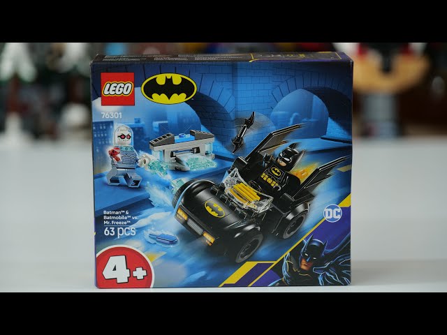 Vídeo relacionado con LEGO DC Batman: Batman y Batmóvil vs. Mr. Freeze Coche de Juguete y 2 Minifiguras Inc. Batman, Figuras de Superhéroes y Vehículo, Regalo para Niños y Niñas de 4 Años o Más 76301