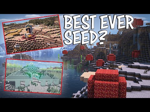 Absolutely the BEST Minecraft seed? Both 1.17 AND 1.18 & is Brilliant for Minecraft Survival