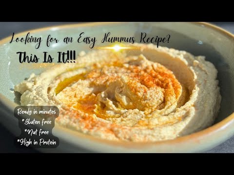 How to Make Roasted Garlic Hummus | Good Source of Alkaline Protein |Great for Meal Prep | Appetizer