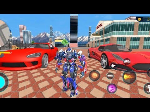 Optimus Prime Multiple Transformation Jet Robot Car Game 2020 - Android Gameplay