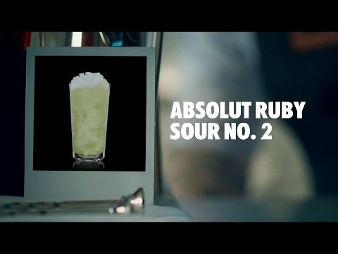 ABSOLUT RUBY SOUR NO. 2 DRINK RECIPE - HOW TO MIX