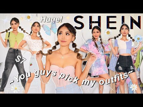MASSIVE SHEIN TRY ON HAUL *not sponsored* SUBSCRIBERS CHOOSE MY OUTFITS 😱
