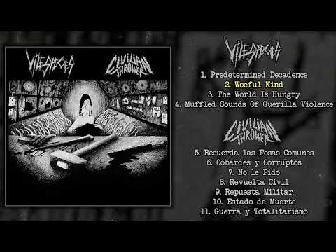 Vile Species / Civilian Thrower - split CD/MC FULL ALBUM (2021 - Grindcore)