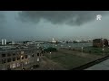 Timelapse: onweersbui trekt over Rotterdam