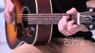 Video thumbnail for Epiphone Masterbilt AJ-45ME by Acoustic Guitar Magazine