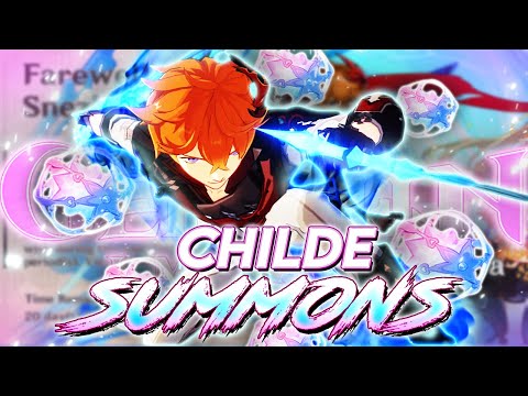 14,000+ PRIMOGEMS!! INSANE CHILDE SUMMON PULLS!! MY WALLET IS BROKE. | Genshin Impact