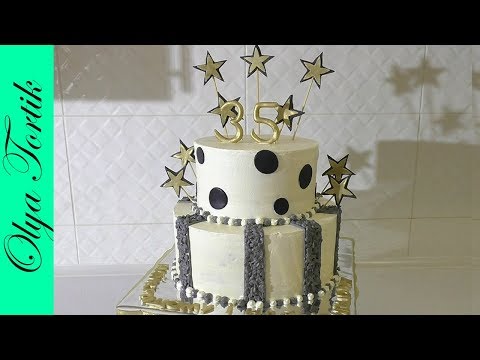 ANNIVERSARY CAKE Cake assembly and decoration /// Olya Tortik Home Pastry Chef