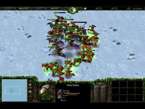 25 Wind Rider (100 Food) vs 33 Fel Orc Grunt (100 Food) Fully Upgrade 1080p