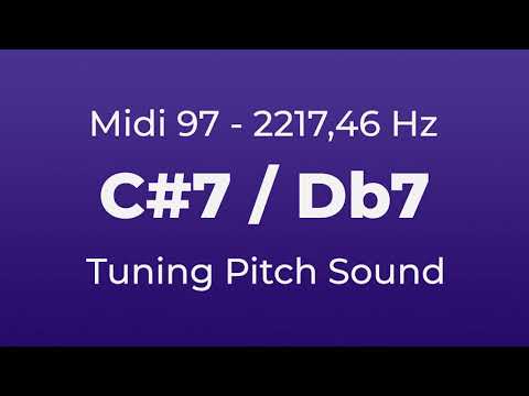 C#7 or Db7 Tuning Pitch | 2217,46 Hz | Midi Key 97