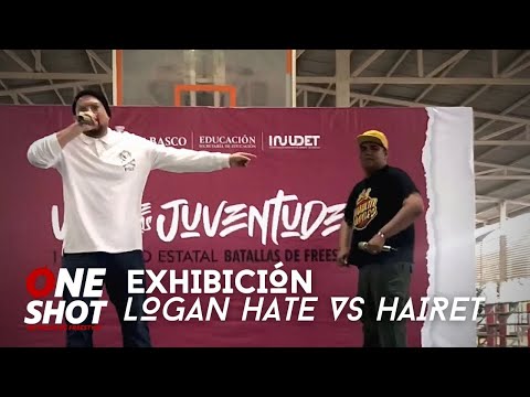 LOGAN HATE vs HAIRET: EXHIBICIÓN - VOZ DE LAS JUVENTUDES (One Shot Battles x INJUDET)