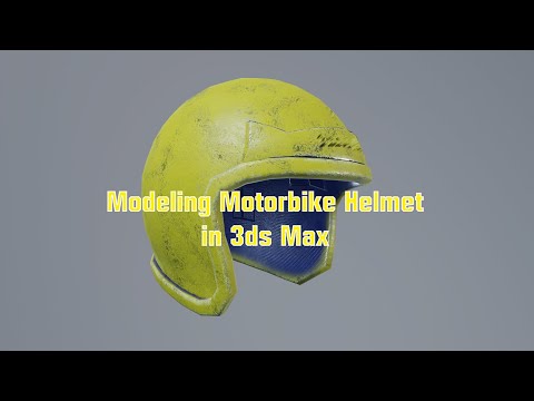 Creating a Motorbike Helmet in 3ds Max | 3ds Max V-Ray RIZOM UV Substance Painter Marmoset Toolbag