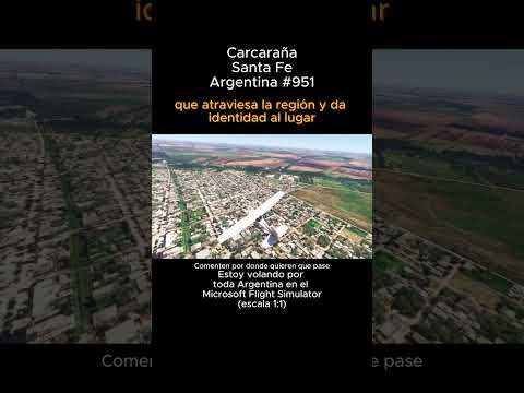 Carcaraña, Santa Fe desde el Microsoft Flight Simulator #carcaraña #santafe #msfs #joaha45