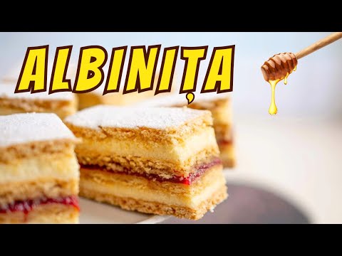 ALBINIȚA – Prăjitura Românească cu Foi Fragede 🍯 și Cremă de Griș care îți Amintește de Copilărie