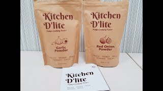 Red Onion Powder & Garlic Powder Dry 150gm | Kitchen D'lite | Unboxing and Review