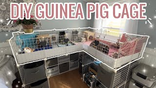 DIY Guinea Pig Cage with DOUBLE Storage! 🛠️