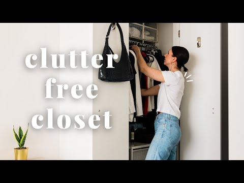 The ULTIMATE guide to small closet organization (easy & cheap!)