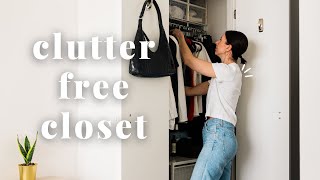The ULTIMATE guide to small closet organization (easy & chea
