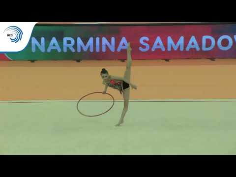 Narmina SAMADOVA (AZE) - 2018 Rhythmic Europeans, junior hoop final