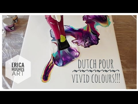 Dutch Pour / Vivid Colours / Acrylic Pouring