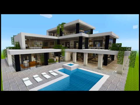 Minecraft: How to Build a Modern Mansion | PART 3 (Interior 1/3)