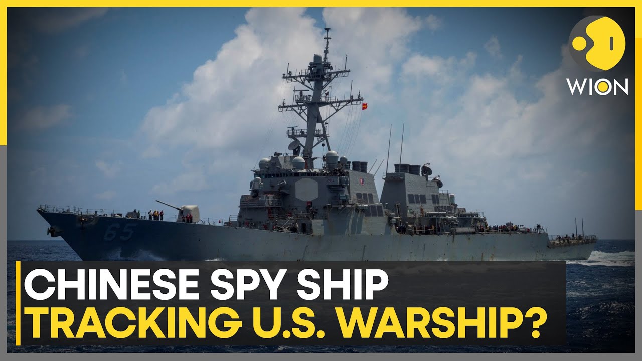 China's Spy Ship Shadows US Carrier in Tense Arabian Sea | WION