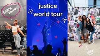 JUSTICE WORLD TOUR ATL + FLOOR SEATS POV | JUSTIN BIEBER 2022 CONCERT VLOG