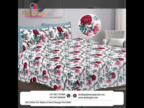 Flower Print Bed Sheet